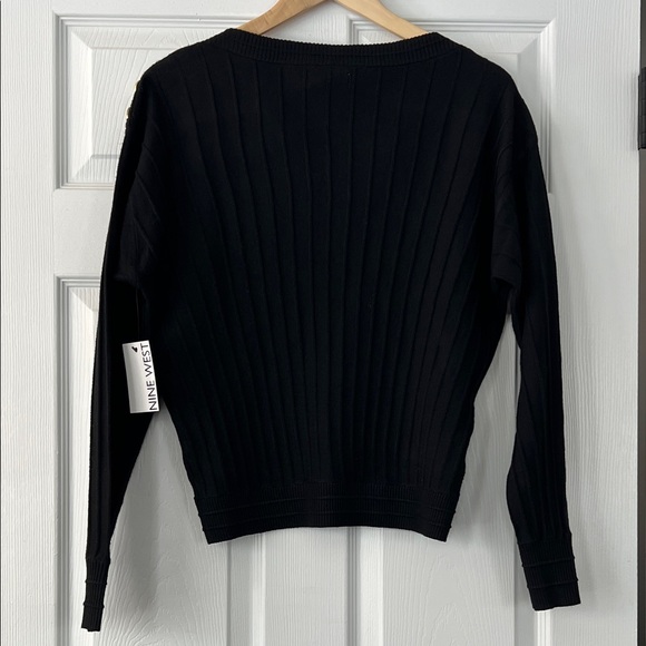 Nine West Black Knit Matching Top and Skirt Set NWT - Picture 6 of 11